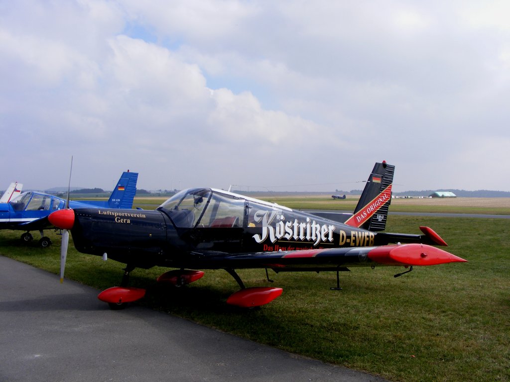 Zlin 43 vom Luftsportverein Gera beim Zlin Treffen in Gera EDAJ am 27.9.2008