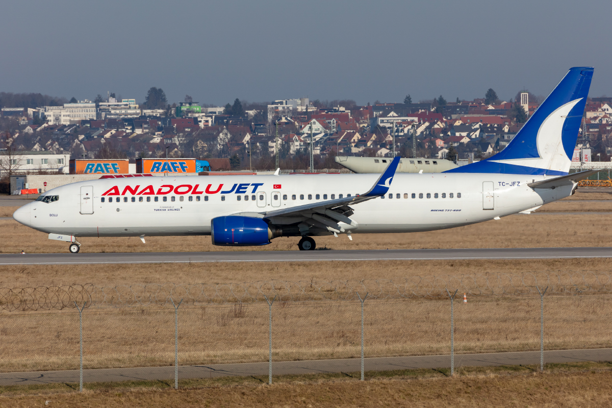  AnadoluJet (Turkish Airlines), TC-JFZ, Boeing, B737-8F2, 19.01.2022, STR, Stuttgart, Germany