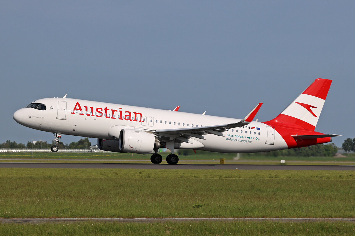  Austrian Airlines, OE-LZN, Airbus A320-271N, msn: 10904,  Donau-Auen , 18.Mai 2023, AMS Amsterdam, Netherlands.