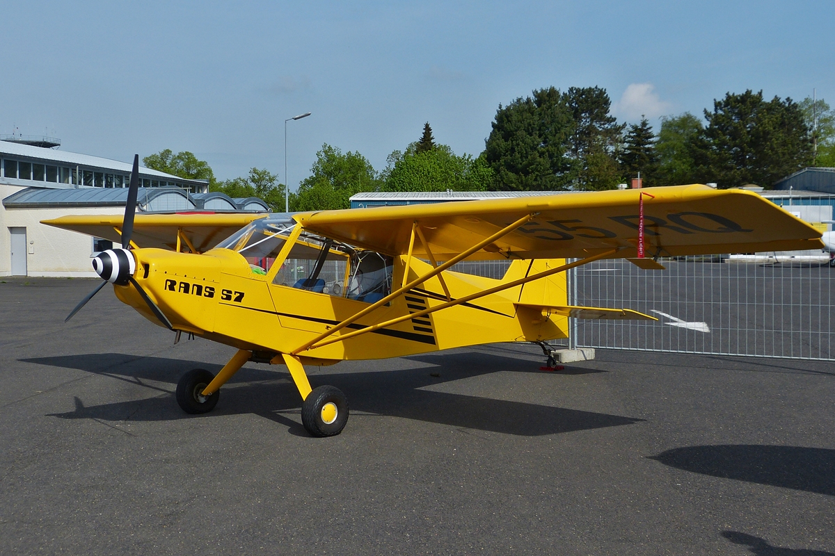 .  Rans S-7 Courier 55-RQ, war beim Tag der offenen Tür am Flughafen von Luxemburg zu sehen.  02.05.2015
