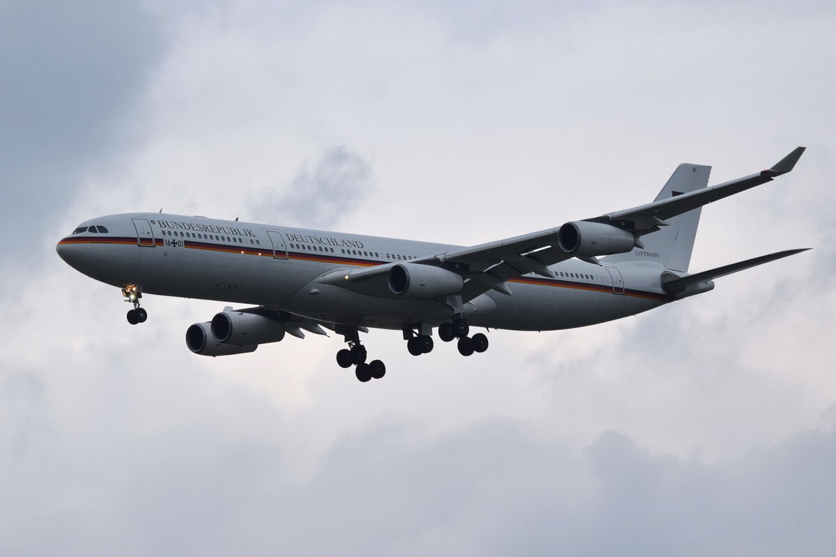 16+01 , German Air Force , Airbus A340-313 , 12.06.2021 , Berlin-Brandenburg  Willy Brandt  , BER , 