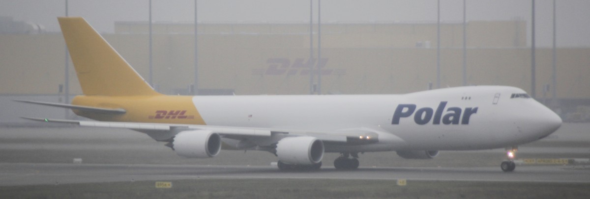 17.08.15 @ LEJ / Polar Air Cargo Boeing 747-87UF N856GT | Jetzt in DHL-Hybrid-Lackierung
