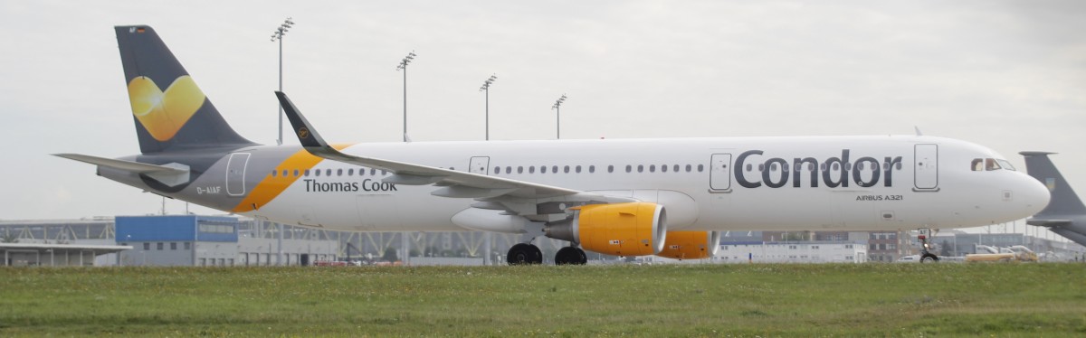 26.09.2015 @ LEJ / Condor Airbus A321-211(WL) D-AIAF