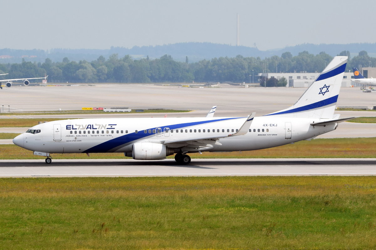 4X-EKJ El Al Israel Airlines Boeing 737-85P(WL)  , MUC , 21.06.2017