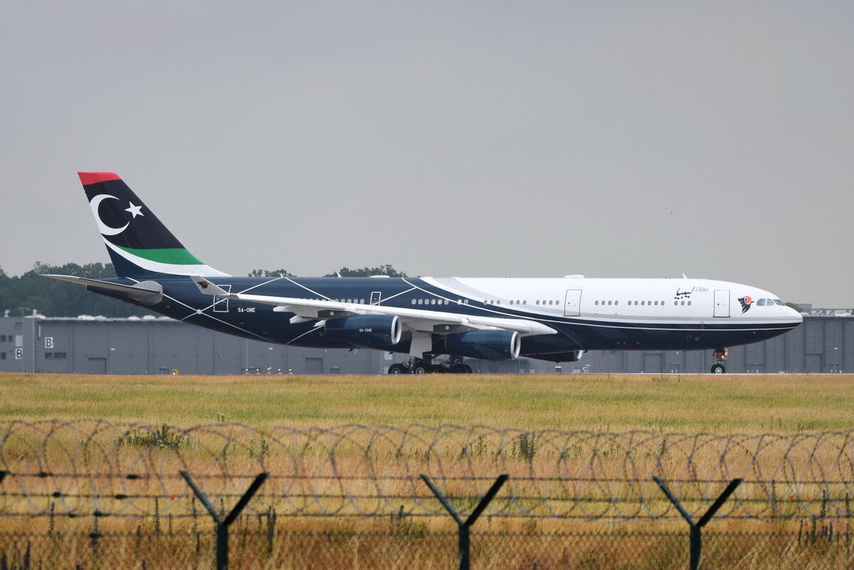 5A-ONE , Libya Government , Airbus A340-213 , 24.06.2021 , Berlin-Brandenburg  Willy Brandt  , BER , 