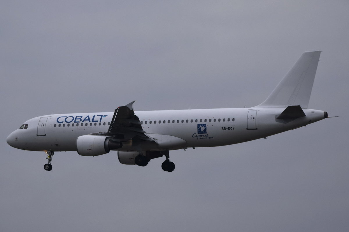 5B-DCY Cobalt Air Airbus A320-214  , FRA , 06.12.2017