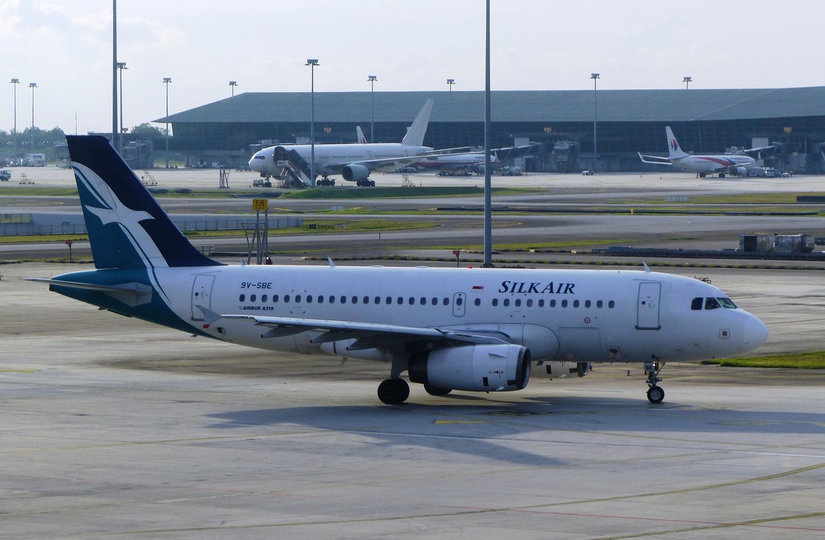 9V-SBE, Airbus A 319-132, Silk Air, Kuala Lumpur International Airport (KUL), 7.10.2017