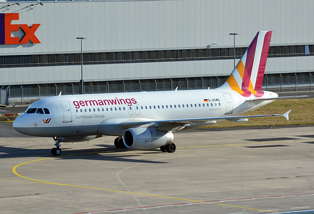A 319-100 D-AGWQ Germanwings in Köln-Bonn - 02.02.2014