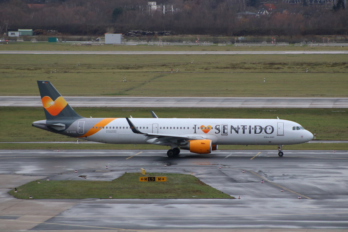 A321 D-ATCD  I Love Sentido  der Condor am 20.12.18 Am Düsseldorfer Flughafen 