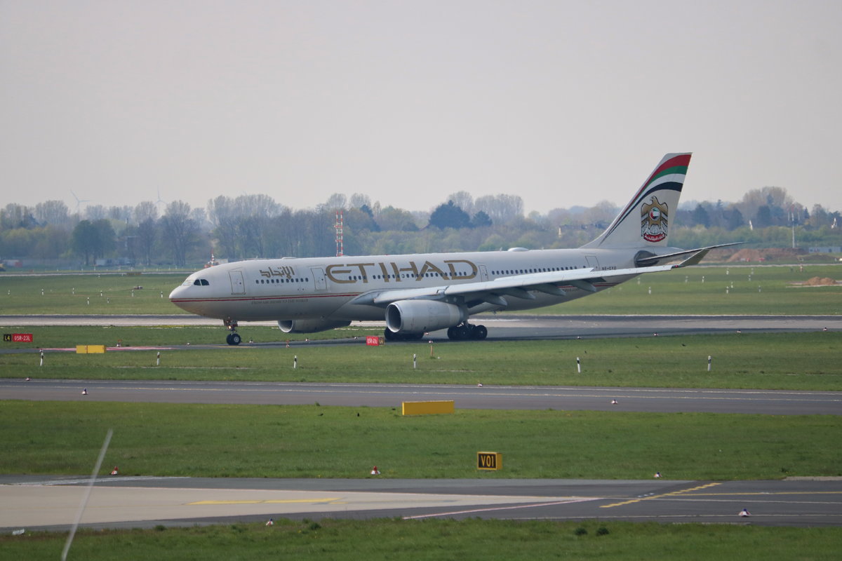 A330-200, A6-EYO, Etihad, Düsseldorf, 11.4.19