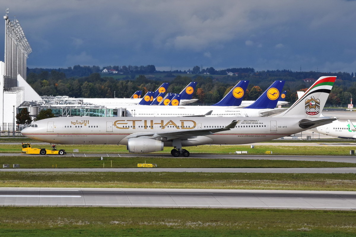 A6-AFE Etihad Airways Airbus A330-343  , MUC , 03.10.2017