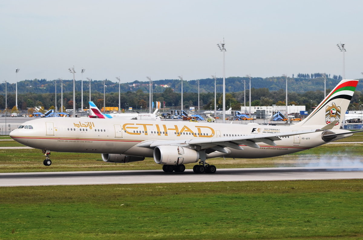 A6-AFF Etihad Airways Airbus A330-343  , MUC , 02.10.2017