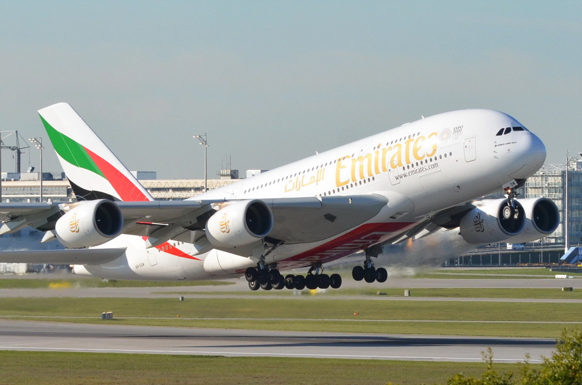A6-EDM Emirates Airbus A380-861  , MUC , 12.10.2018