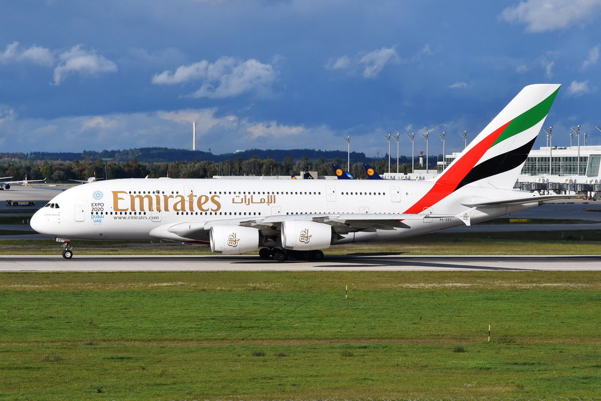 A6-EEC Emirates Airbus A380-861  , MUC , 03.10.2017