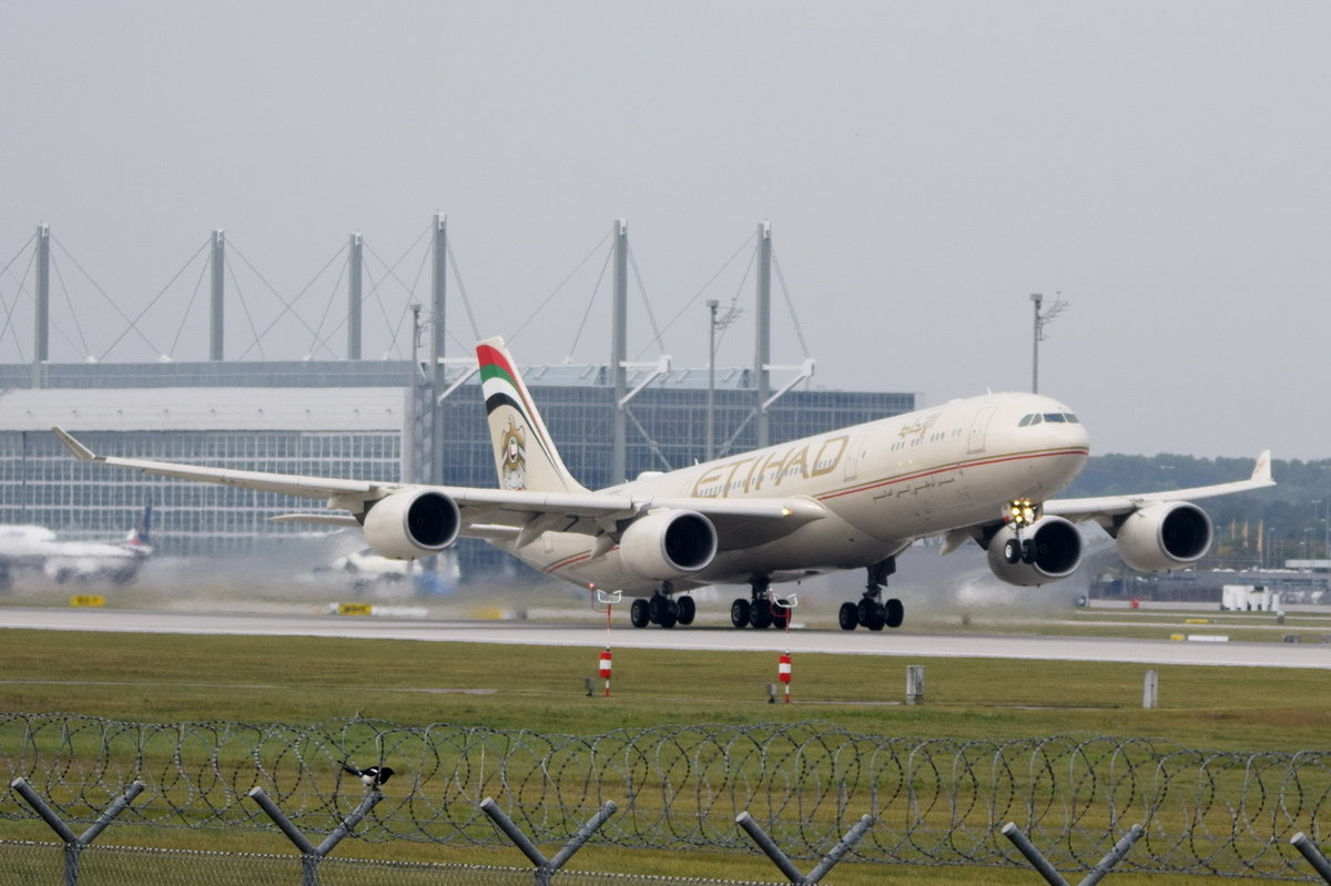 A6-EHB Etihad Airways Airbus A340-541  , MUC , 14.10.2016