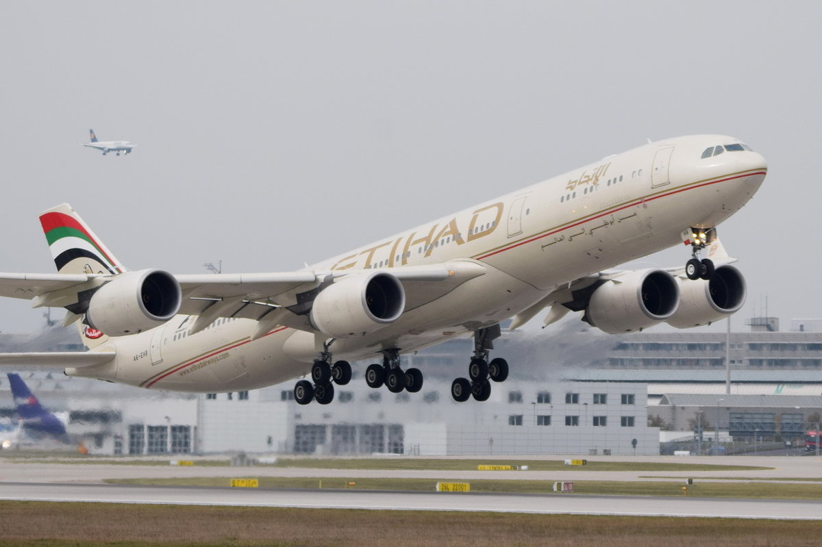A6-EHB Etihad Airways Airbus A340-541  , MUC , 14.10.2016