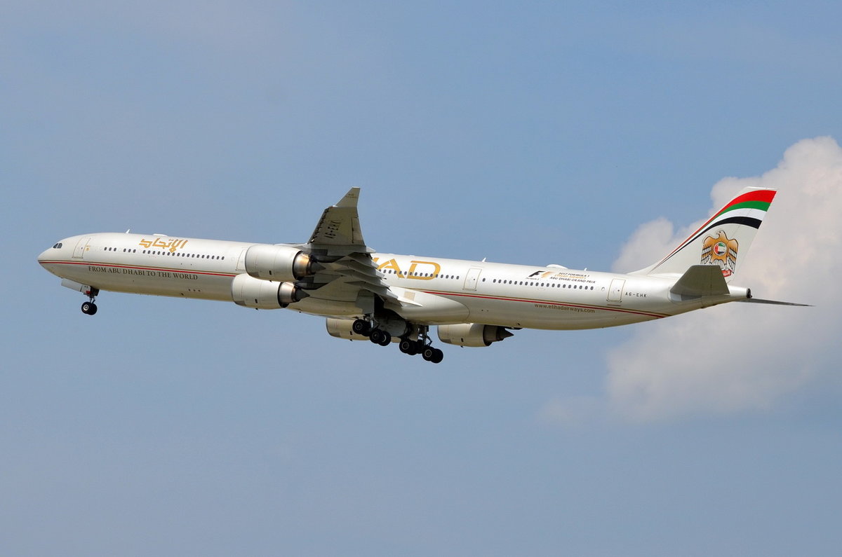 A6-EHK Etihad Airways Airbus A340-642  , MUC , 21.06.2017
