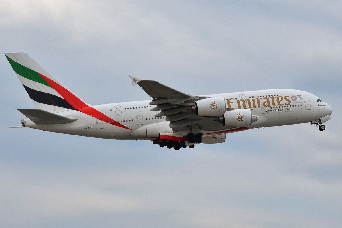 A6-EOO Emirates Airbus A380-861 , 28.03.2019 , MUC