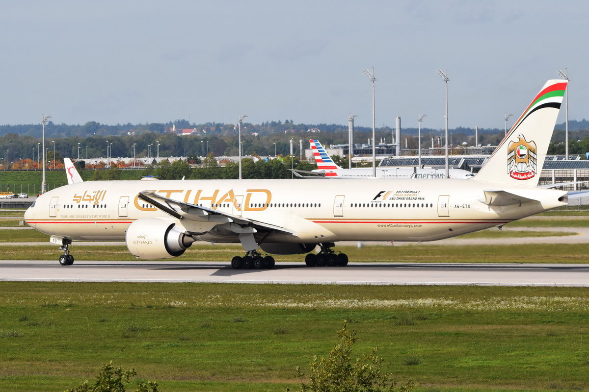 A6-ETO Etihad Airways Boeing 777-3FX(ER)   , MUC , 04.10.2017