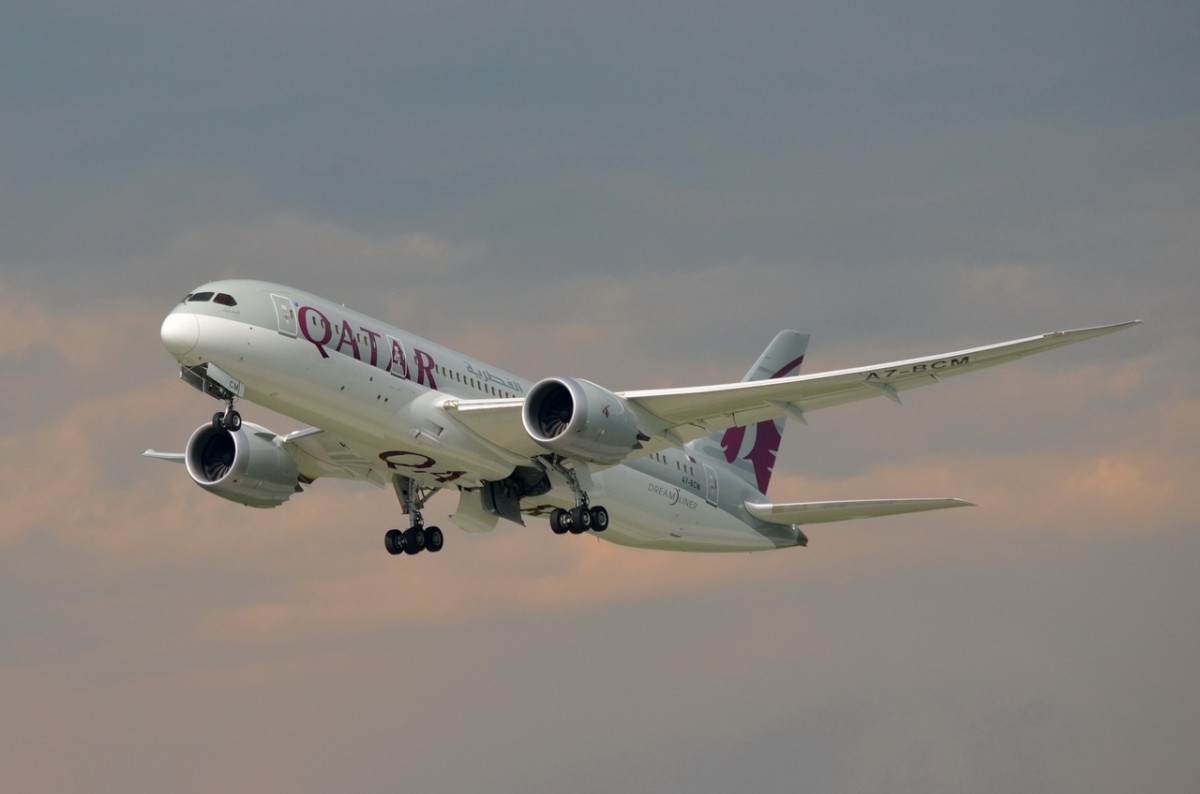 A7-BCM Qatar Airways Boeing 787-8 Dreamliner  in München gestartet  13.05.2015