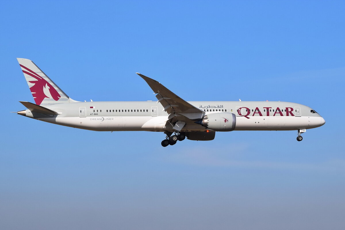 A7-BHG , Qatar Airways , Boeing 787-9 Dreamliner ,  Berlin-Brandenburg  Willy Brandt  , BER , 02.03.2022
