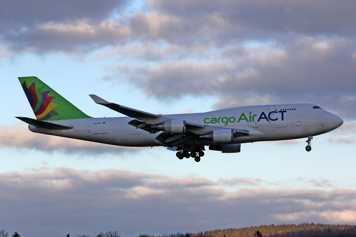 ACT Airlines, TC-ACF, Boeing 747-481BDSF, msn: 25645/979, 26.Dezember 2020, ZRH Zürich, Switzerland.