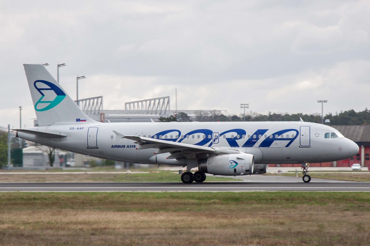 Adria Airways (JP-ADR), S5-AAP, Airbus, A 319-132, 06.04.2017, FRA-EDDF, Frankfurt, Germany