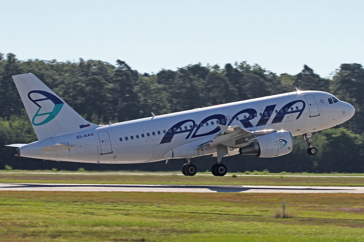 Adria Airways (JP-ADR), S5-AAX, Airbus, A 319-111, 24.08.2016, FRA-EDDF, Frankfurt, Germany