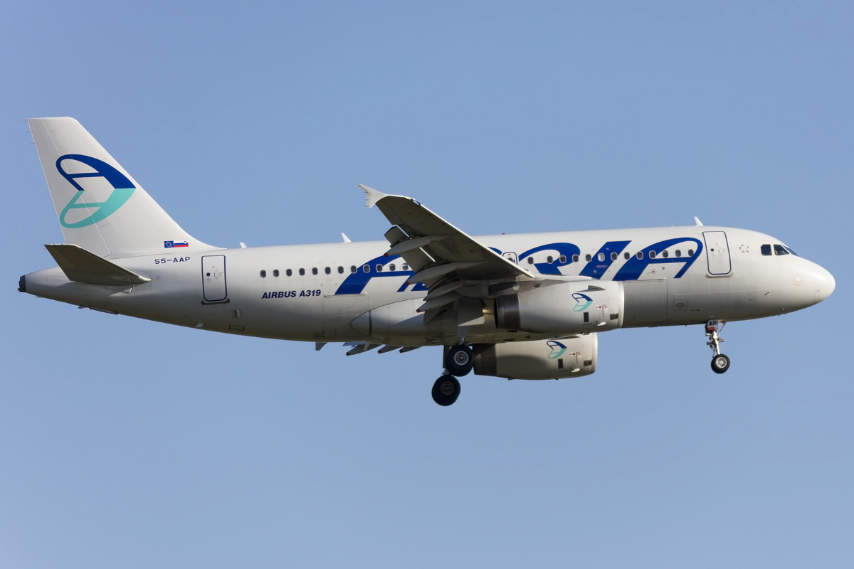 Adria Airways, S5-AAP, Airbus, A319-132, 05.05.2016, FRA, Frankfurt, Germany 



