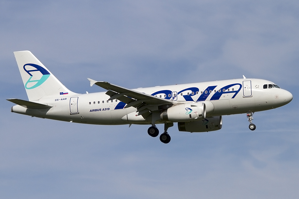 Adria Airways, S5-AAR, Airbus, A319-132, 22.09.2013, ZRH, Zrich, Switzerland 




