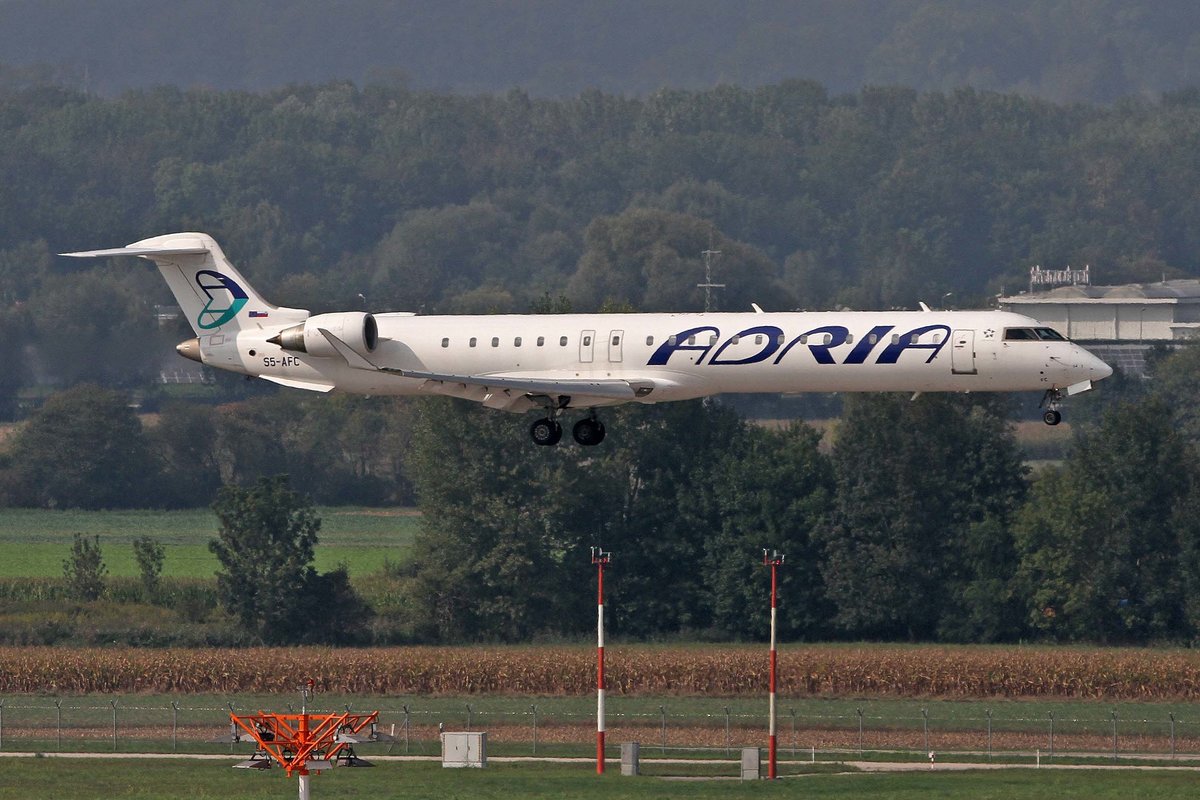 Adria Airways, S5-AFC, Bombardier (Canadair), CRJ-900 LR (CL-600-2D24), MUC-EDDM, München, 05.09.2018, Germany