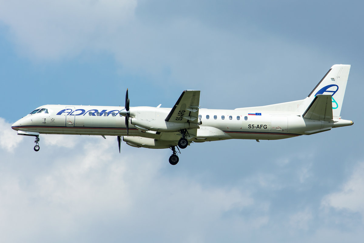 Adria Airways, S5-AFG, Saab, 2000, 02.05.2019, MUC, München, Germany




