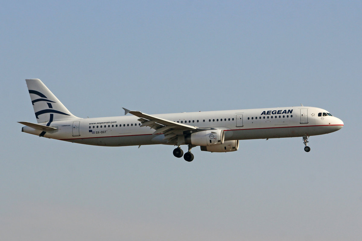 Aegaen Airlines, SX-DGT, Airbus A321-231, msn: 1433, 21.Februar 2019, ZRH Zürich, Switzerland.