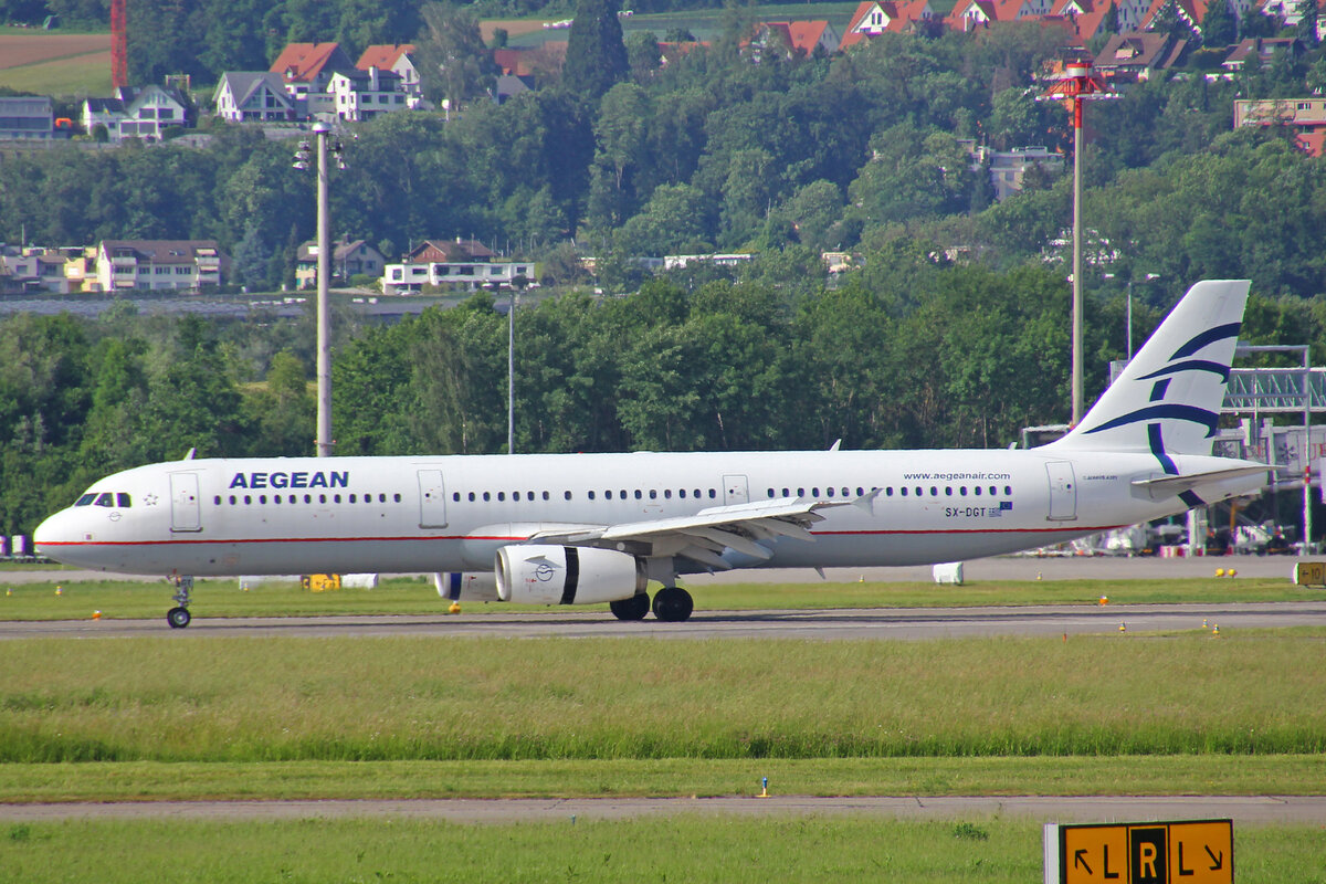 Aegaen Airlines, SX-DGT, Airbus A321-231, msn: 1433, 21.Mai 2022, ZRH Zürich, Switzerland.