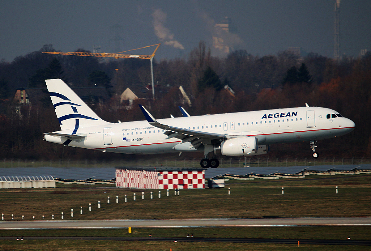 Aegean, Airbus A 320-232, SX-DNC, DUS, 10.03.2016