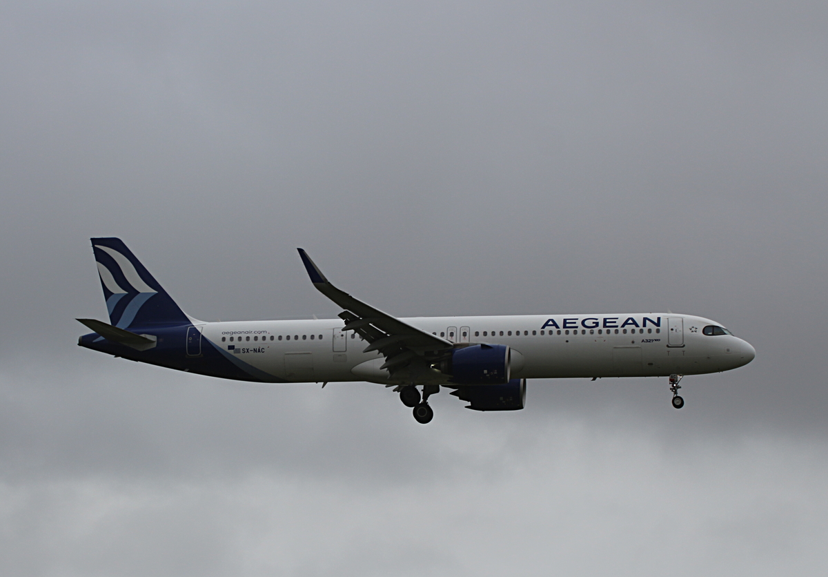 Aegean, Airbus A 321-271NX, SX-NAC, BER, 10.10.2025