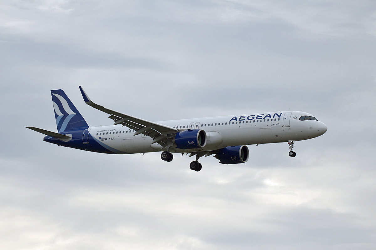 Aegean, Airbus A 321-271NX, SX-NAJ, BER, 16.02.2024
