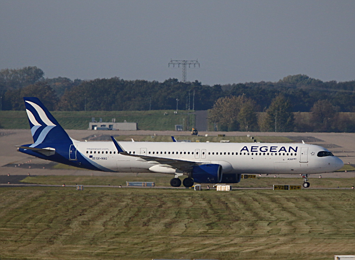 Aegean, Airbus A 321-271NX, SX-NAO, BER, 19.10.2025