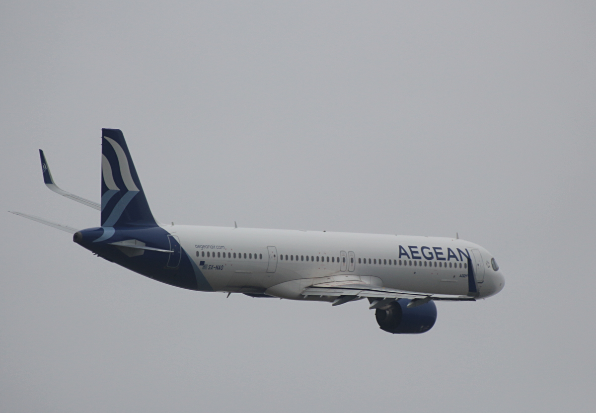 Aegean, Airbus A 321-271NX, SX-NAO, BER, 12.04.2026