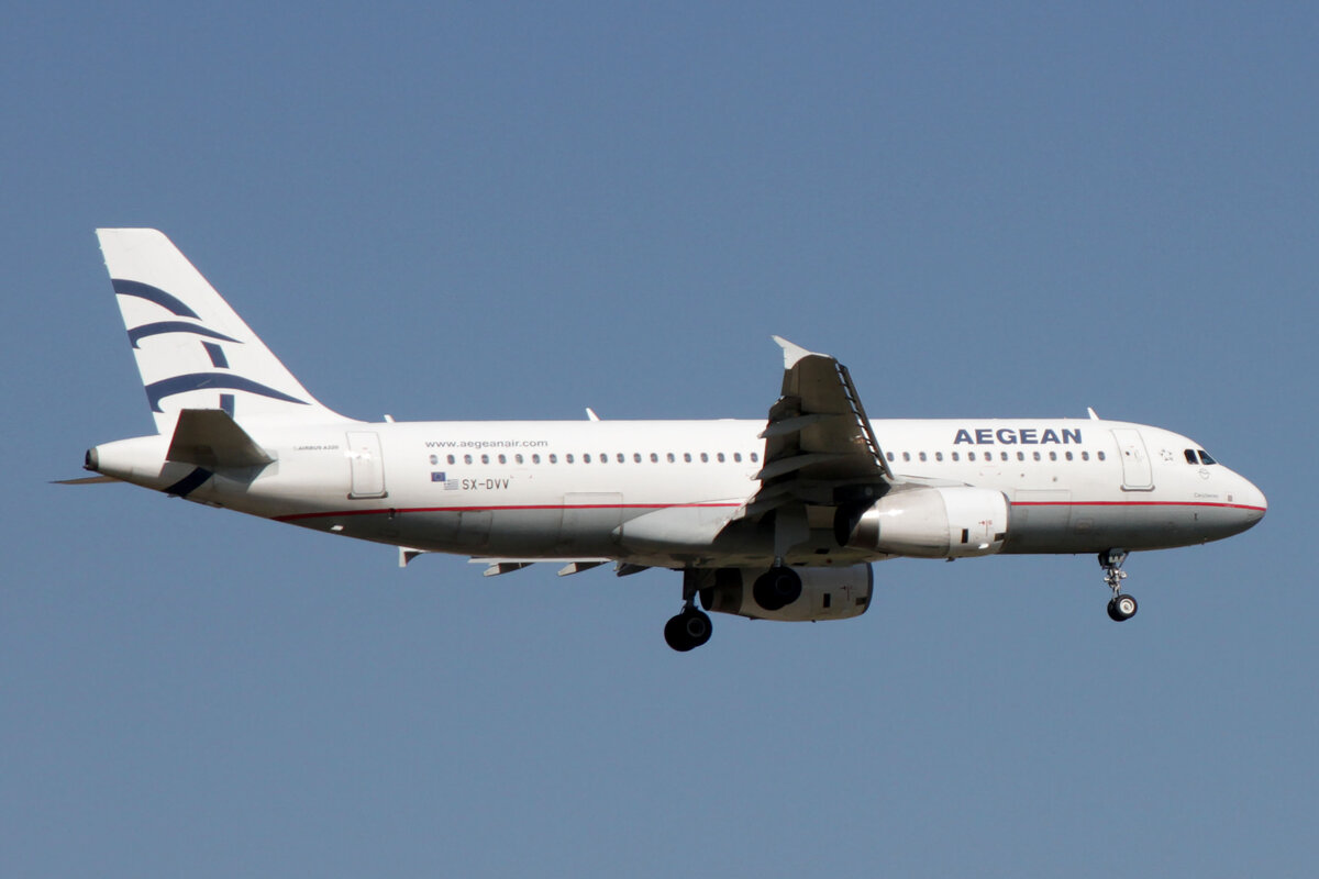 Aegean Airlines (A3-AEE), SX-DVV  Cleisthenes , Airbus, A 320-232, 15.09.2023, EDDF-FRA, Frankfurt, Germany
