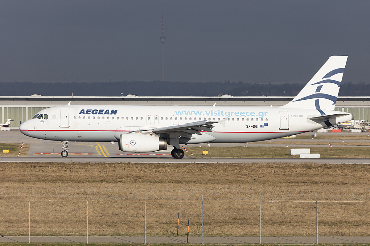 Aegean Airlines, SX-DGI, Airbus, A320-232, 11.01.2018, STR, Stuttgart, Germany


