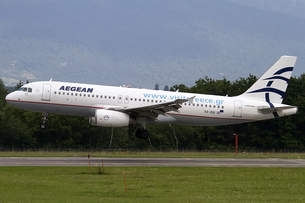 Aegean Airlines, SX-DGI, Airbus, A320-232, 10.08.2014, GVA, Geneve, Switzerland 


