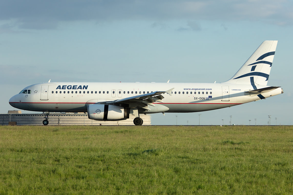 Aegean Airlines, SX-DGN, Airbus, A320-232, 12.05.2019, CDG, Paris, France


