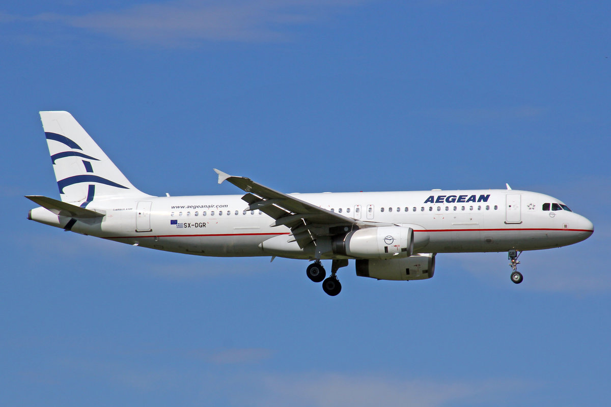 Aegean Airlines, SX-DGR, Airbus A320-232, 29.Juli 2017, ZRH Zürich, Switzerland.