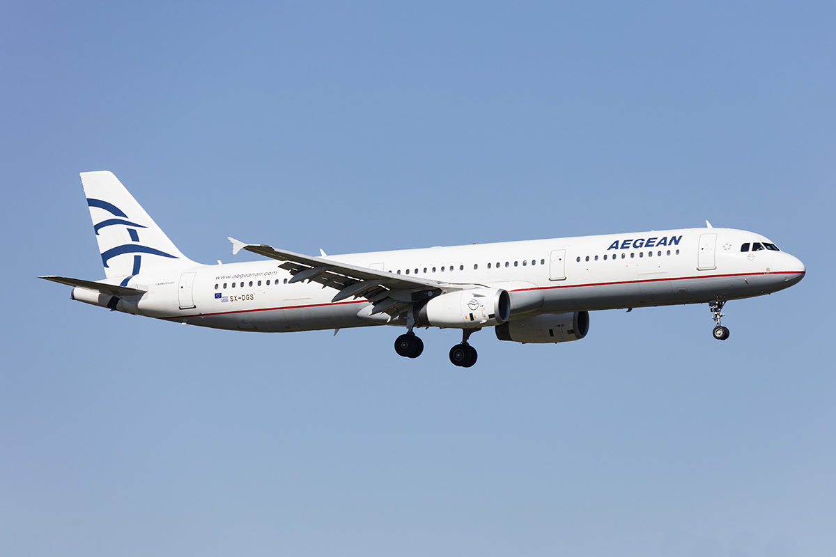 Aegean Airlines, SX-DGS, Airbus, A321-231, 30.04.2017, FCO, Roma, Italy 




