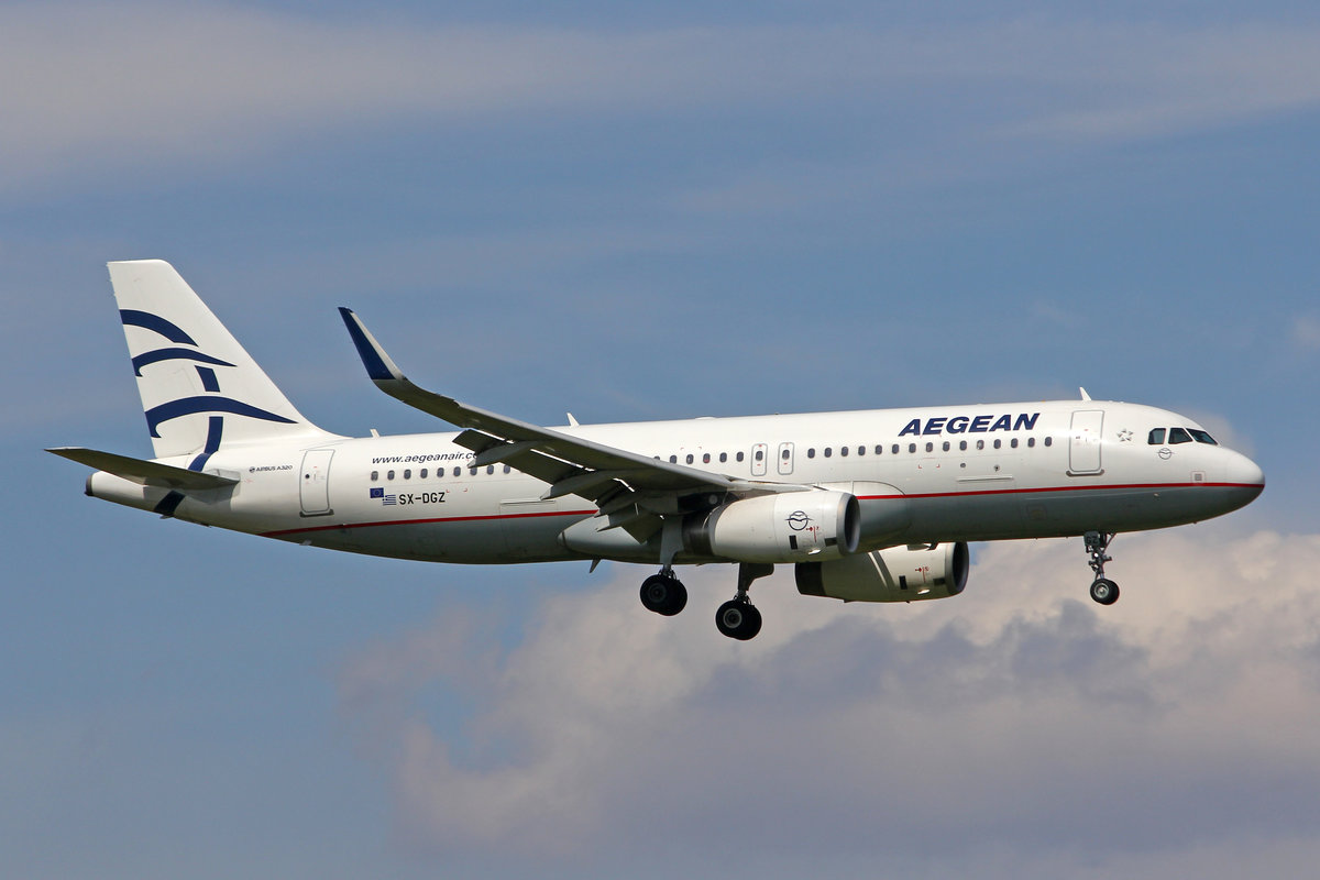 Aegean Airlines, SX-DGZ, Airbus A320-232, msn: 6643, 15.Juni 2018, ZRH Zürich, Switzerland.