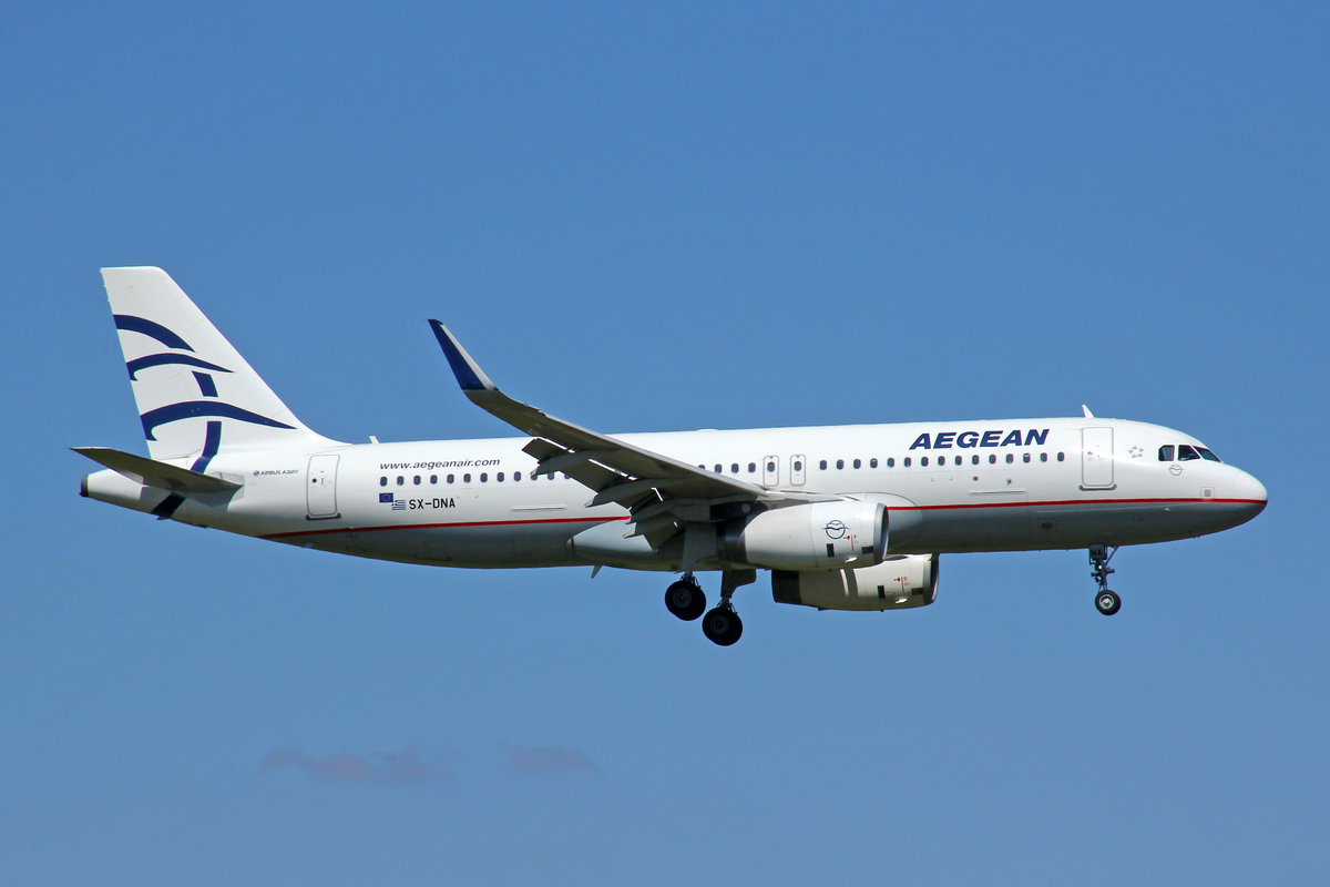 Aegean Airlines, SX-DNA, Airbus A320-232, msn: 6655, 05.August 2020, ZRH Zürich, Switzerland.