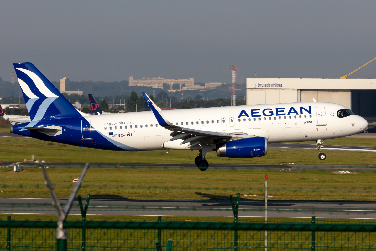Aegean Airlines, SX-DNA, Airbus, A320-232, 21.09.2021, BRU, Brüssel, Belgium