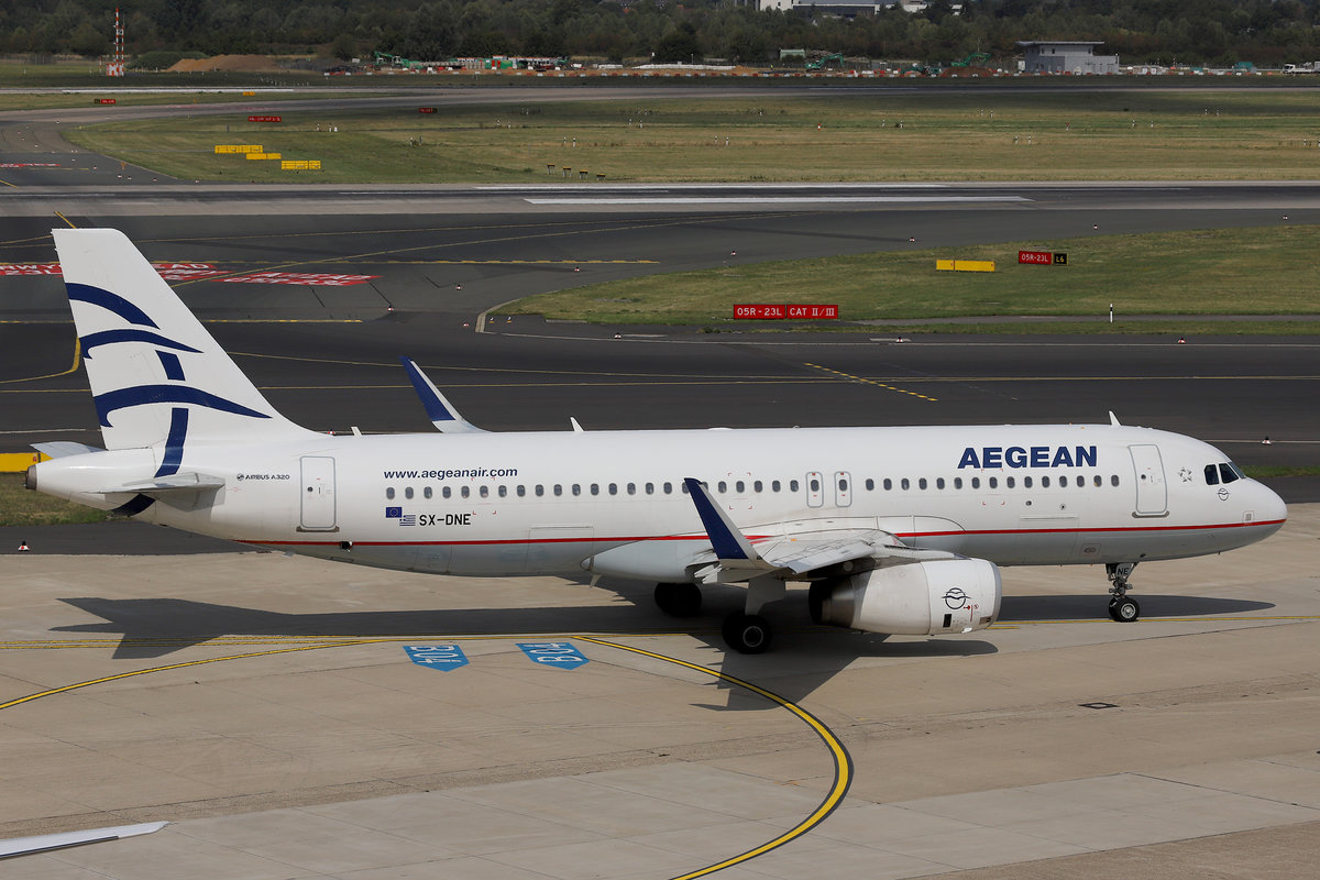 Aegean Airlines, SX-DNE, Airbus, A 320-232 sl, DUS-EDDL, Düsseldorf, 21.08.2019, Germany 