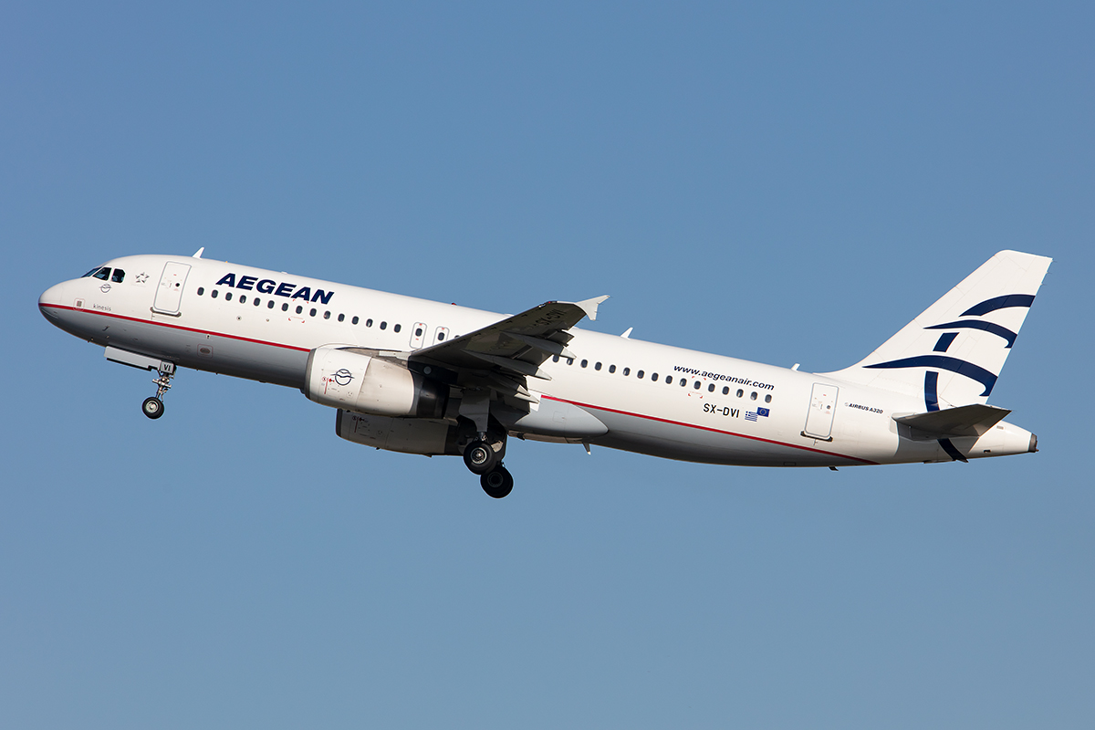 Aegean Airlines, SX-DVI, Airbus, A320-232, 15.10.2019, STR, Stuttgart, Germany

